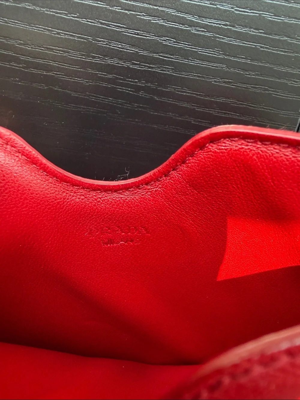 Authentic Prada Red Saffiano Leather iPad Mini Sleeve Case Made in Italy